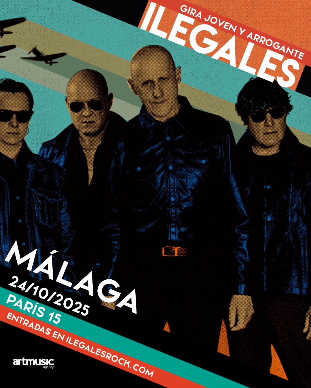 Ilegales gira europa 2025 málaga sala paris 15 entradas