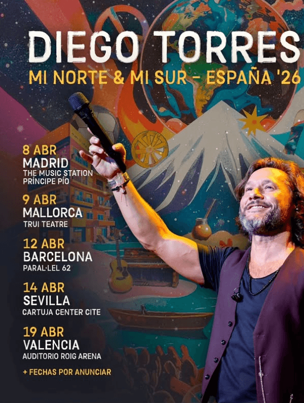 DIEGO TORRES MI NORTE & MI SUR EUROPA 2026